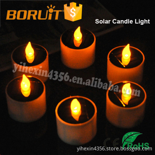 Boruit Solar Candle Light Romantic Warm White Candle Light (6 unit / pack)
